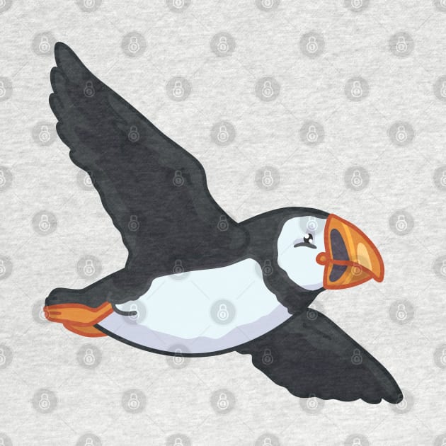 Atlantic Puffin by bytesizetreasure